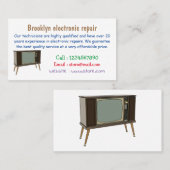 Carte De Visite Illustration de dessin télévisé (Devant / Derrière)