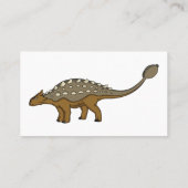 Carte De Visite Illustration de dinosaure blindé Ankylosaurus (Dos)