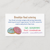 Carte De Visite Illustration de Donut (Devant)