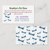 Carte De Visite Illustration de dragonfly (Devant / Derrière)