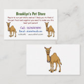 Carte De Visite Illustration de dromadaire (Devant / Derrière)