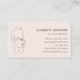Carte De Visite Illustration de femme enceinte, cuisine moderne