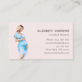 Carte De Visite Illustration de femme enceinte, tout simplement (Devant)