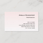 Carte De Visite Illustration de Flamant rose rose mou (Dos)