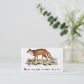 Carte De Visite Illustration de Fox (Debout devant)