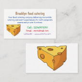 Carte De Visite Illustration de fromage (Devant / Derrière)