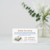 Carte De Visite Illustration de gâteau arc-en-ciel (Debout devant)