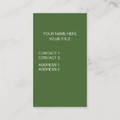 Carte De Visite Illustration de girafe animal (Dos)