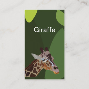 Carte De Visite Illustration de girafe animal