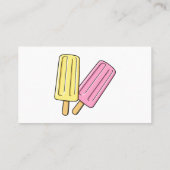 Carte De Visite Illustration de Ice pop (Dos)