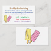 Carte De Visite Illustration de Ice pop (Devant / Derrière)