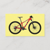 Carte De Visite Illustration de la bande dessinée de vélo (Dos)