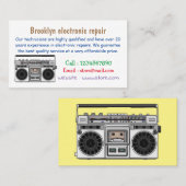 Carte De Visite Illustration de la bande dessinée radio (Devant / Derrière)