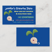 Carte De Visite Illustration de la caricature de la gerbe de grain (Devant / Derrière)