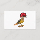 Carte De Visite Illustration de la caricature royale d'oiseau (Dos)