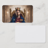 Carte De Visite Illustration de la légende du football Lionel Mess (Devant / Derrière)