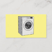 Carte De Visite Illustration de la machine à laver (Dos)