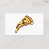 Carte De Visite Illustration de la pizza (Dos)