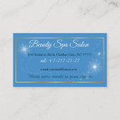 Carte De Visite Illustration de la sirène d'un salon de beauté de  (Dos)