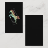 Carte De Visite Illustration de la tribu des Chevaux d'Amérique (Devant / Derrière)