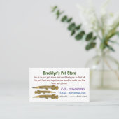 Carte De Visite Illustration de l'alligator garfish (Debout devant)