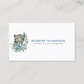 Carte De Visite Illustration de l'animal sauvage Big cat (Devant)