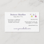 Carte De Visite Illustration de l'aquarelle des oiseaux endormis d (Dos)