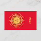 Carte De Visite Illustration de l'art face soleil Thunder_Cove (Dos)