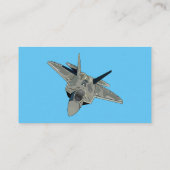 Carte De Visite Illustration de l'avion de chasse (Dos)