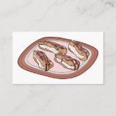 Carte De Visite Illustration de l'éclair de chocolat (Dos)