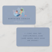 Carte De Visite Illustration de l'entraîneur de naissance de la fe (Devant / Derrière)