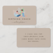 Carte De Visite Illustration de l'entraîneur de naissance de la fe (Devant / Derrière)