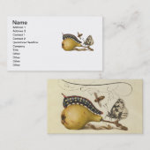 Carte De Visite Illustration de l'insecte du fruit du papillon (Devant / Derrière)