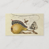 Carte De Visite Illustration de l'insecte du fruit du papillon (Dos)