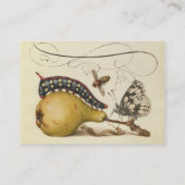 Carte De Visite Illustration de l'insecte du fruit du papillon (Dos)