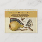 Carte De Visite Illustration de l'insecte du fruit du papillon (Devant)