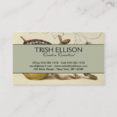 Carte De Visite Illustration de l'insecte du fruit du papillon (Dos)