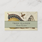 Carte De Visite Illustration de l'insecte du fruit du papillon (Devant)