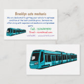 Carte De Visite Illustration de locomotive électrique (Devant / Derrière)