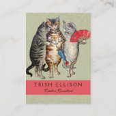 Carte De Visite Illustration de l'oie des trois petits chatons (Devant)