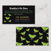 Carte De Visite Illustration de Luna Moth (Devant / Derrière)