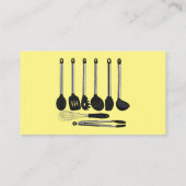 Carte De Visite Illustration de l'ustensile de cuisine (Dos)