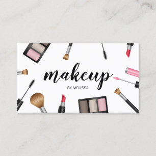 Carte De Visite Illustration de Maquillage Artiste de Maquillage C