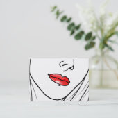 Carte De Visite Illustration de maquilleur (Debout devant)