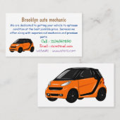 Carte De Visite Illustration de micro-voiture (Devant / Derrière)