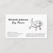 Carte De Visite Illustration de mignon chien | Services de formati (Devant)