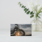 Carte De Visite Illustration de moto (Debout devant)