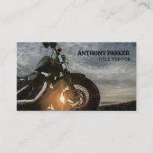 Carte De Visite Illustration de moto (Devant)