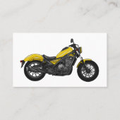Carte De Visite Illustration de moto Cruiser (Dos)