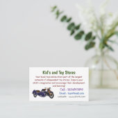 Carte De Visite Illustration de moto pourpre Sidecar (Debout devant)